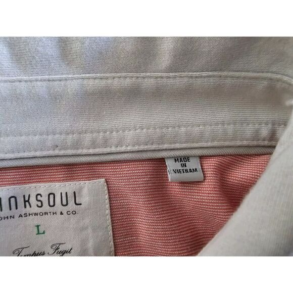 Linksoul Short Sleeve Polo  Size Large Stripe - Picture 13 of 13